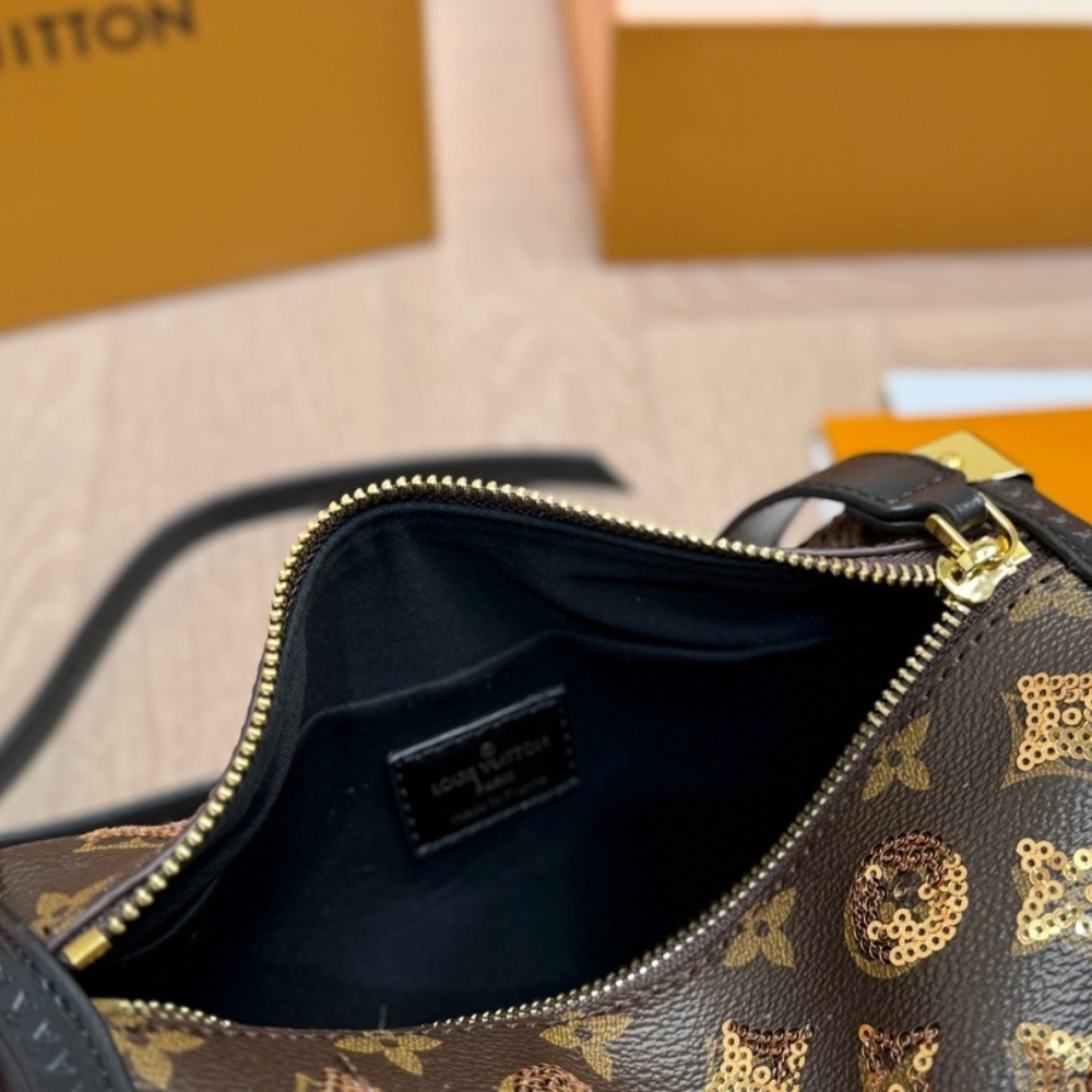 LOUIS VUITTON SIDE TRUNK MM MONOGRAM CANVAS BROWN 23CM LOUIS VUITTON SIDE TRUNK MM MONOGRAM CANVAS BROWN 23CM