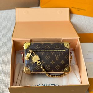 LOUIS VUITTON MINI SOFT TRUNK G69 MONOGRAM BROWN 18CM