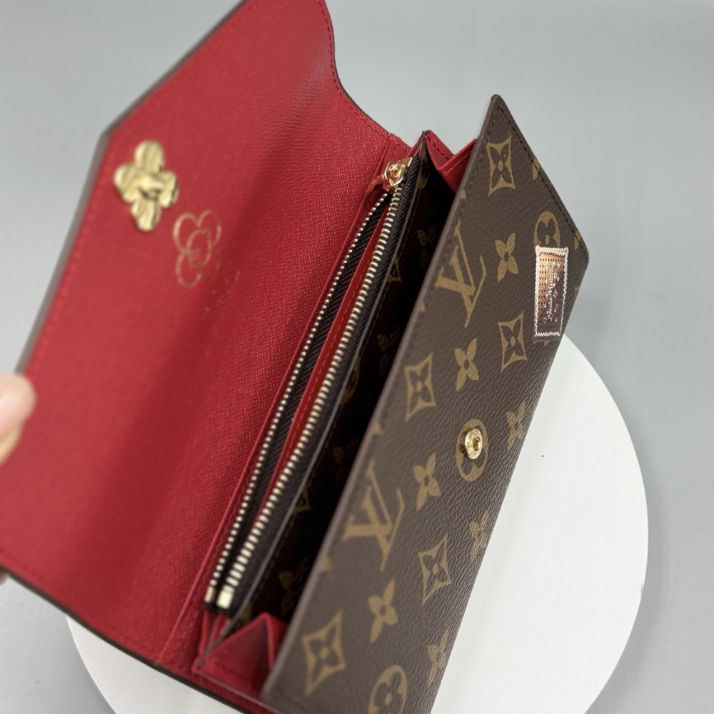 LOUIS VUITTON SARAH WALLET CANDY RED 19CM M12207 LOUIS VUITTON SARAH WALLET CANDY RED 19CM M12207