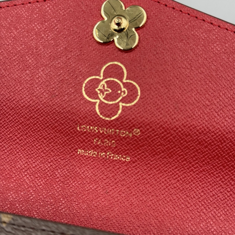 LOUIS VUITTON SARAH WALLET CANDY RED 19CM M12207 LOUIS VUITTON SARAH WALLET CANDY RED 19CM M12207