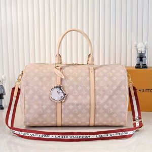 LOUIS VUITTON KEEPALL BANDOULIÈRE 45 MEOWGRAM CANVAS 45CM M25787