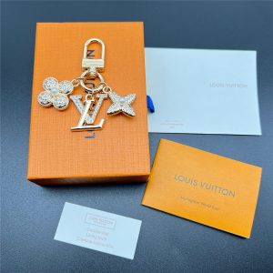 LOUIS VUITTON MICRO CHARMS LV ICONIC KEY HOLDER GOLD M01566