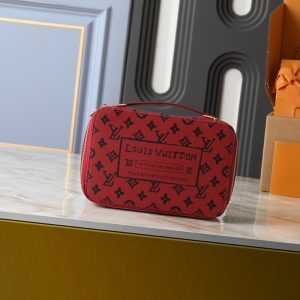 LOUIS VUITTON PACKING CUBE MM MONOGRAM RED 22CM M25789