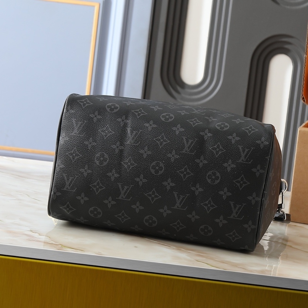 LOUIS VUITTON SPEEDY SOFT 30 MONOGRAM BLACK 30CM LOUIS VUITTON SPEEDY SOFT 30 MONOGRAM BLACK 30CM