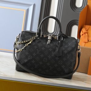 LOUIS VUITTON SPEEDY SOFT 30 MONOGRAM BLACK 30CM