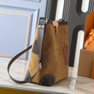 LOUIS VUITTON ODÉON MM MONOGRAM BEIGE SUEDE 30CM