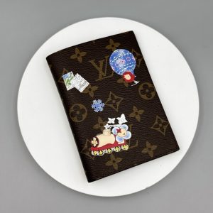 LOUIS VUITTON PASSPORT COVER MONOGRAM BLUE FROST 14CM M15320