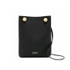 LOEWE PEBBLE POUCH BLACK 22CM