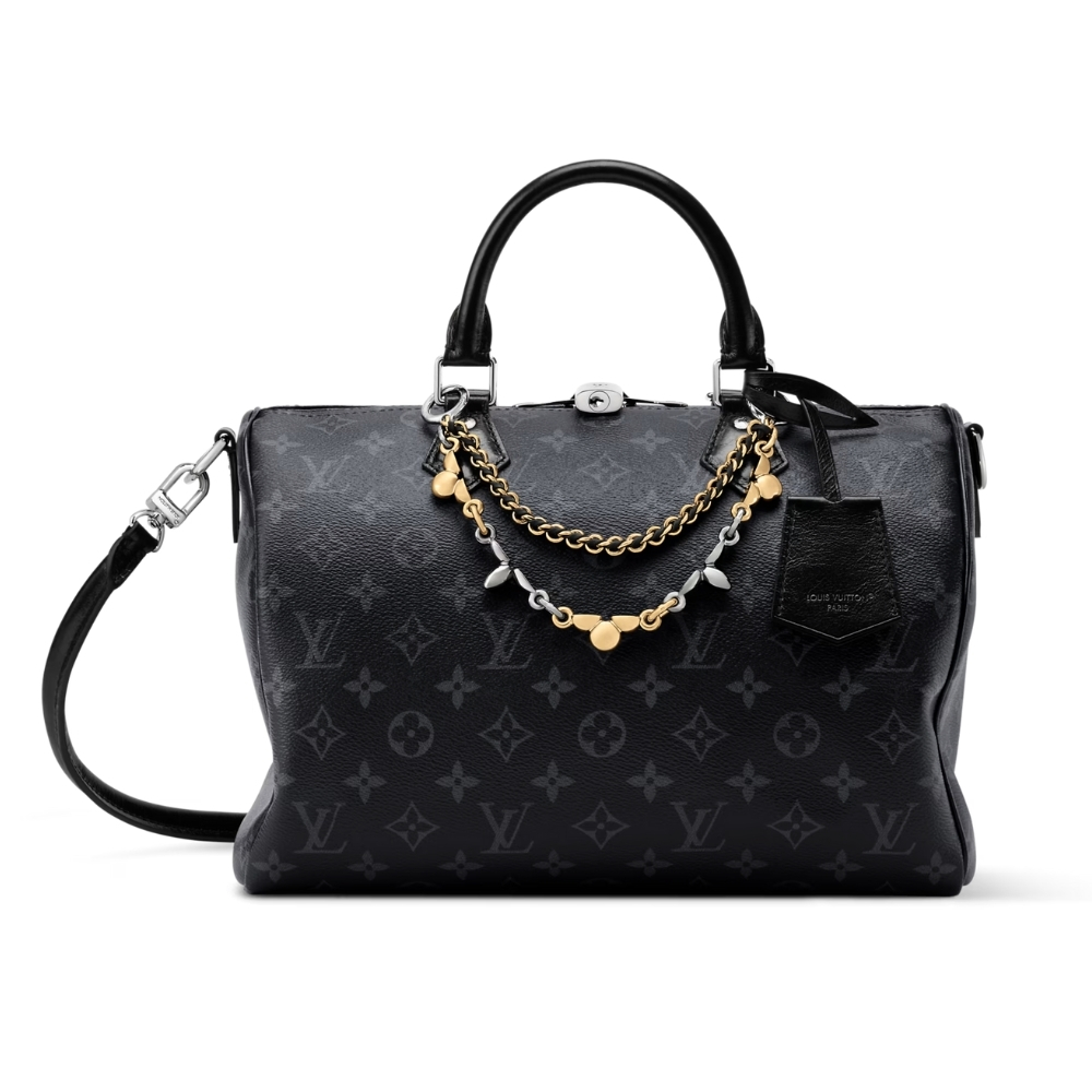 LOUIS VUITTON SPEEDY SOFT 30 MONOGRAM BLACK 30CM LOUIS VUITTON SPEEDY SOFT 30 MONOGRAM BLACK 30CM