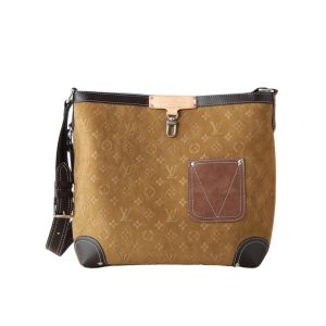 LOUIS VUITTON ODÉON MM MONOGRAM BEIGE SUEDE 30CM