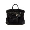 HERMES BIRKIN CARGO 25 TRAVEL BAG BLACK TOILE GOELAND 25CM