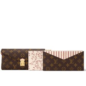 LOUIS VUITTON KIRIGAMI ORGANIZER ON CHAIN MONOGRAM BEIGE 23CM M15150