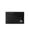 GUCCI GG MARMONT CARD CASE SILVER METAL BLACK 11CM