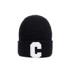 CELINE INITIAL BEANIE BLACK