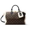 LOUIS VUITTON SPEEDY SOFT 30 TEDDY MONOGRAM BROWN 30CM