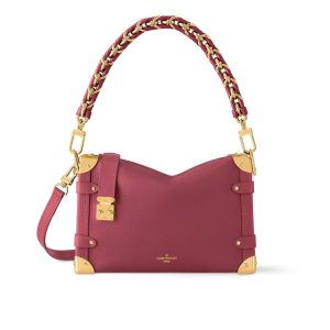 LOUIS VUITTON SIDE TRUNK MM PLUM RED 23CM