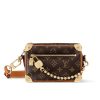 LOUIS VUITTON MINI SOFT TRUNK G69 MONOGRAM BROWN 18CM