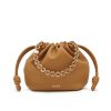 LOEWE MINI FLAMENCO PURSE IN MELLOW NAPPA BROWN 16CM