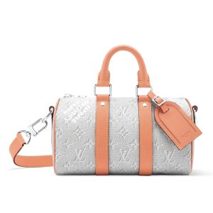LOUIS VUITTON KEEPALL BANDOULIÈRE 25 LIGHT GRAY 25CM M27161