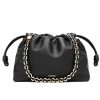 LOEWE MEDIUM FLAMENCO PURSE IN MELLOW NAPPA BLACK 30CM