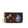 LOUIS VUITTON KEY POUCH MONOGRAM BLUE FROST 12CM M15341