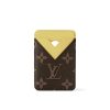 LOUIS VUITTON PORTE CARTES MAGNET MONOGRAM YELLOW 9CM