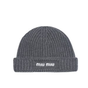 MIUMIU WOOL BEANIE GREY