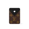 LOUIS VUITTON PORTE CARTES MAGNET MONOGRAM BLACK 9CM