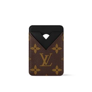 LOUIS VUITTON PORTE CARTES MAGNET MONOGRAM BLACK 9CM