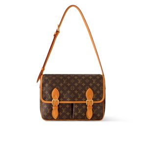 LOUIS VUITTON SATCHEL MESSENGER MONOGRAM BROWN 35CM M14723