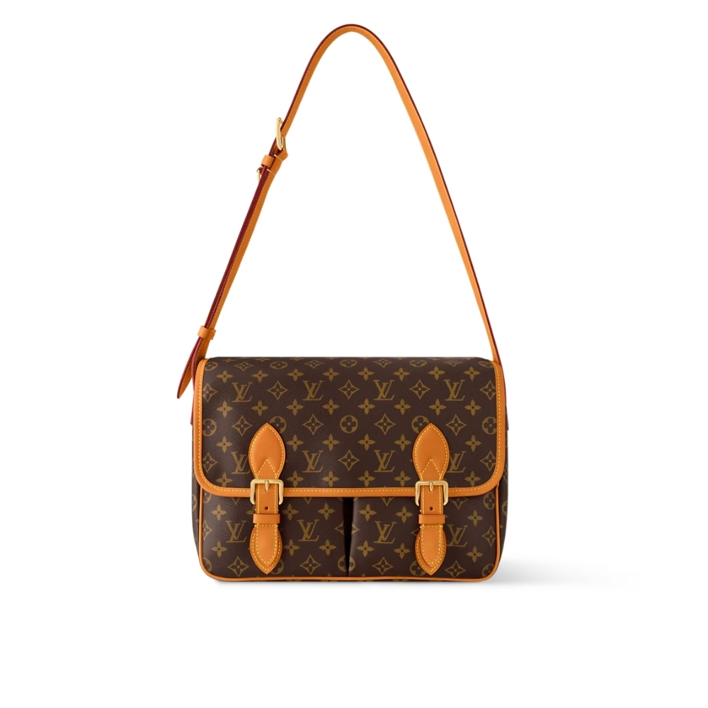 LOUIS VUITTON SATCHEL MESSENGER MONOGRAM BROWN 35CM M14723 LOUIS VUITTON SATCHEL MESSENGER MONOGRAM BROWN 35CM M14723