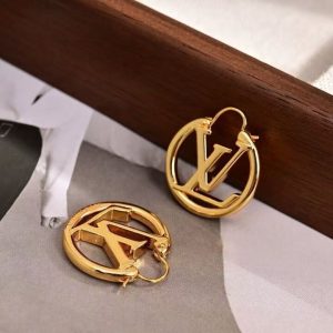 LOUIS VUITTON LOUISE PM EARRINGS GOLD M00396