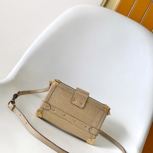 LV Petite Malle Lizard Gold Bags