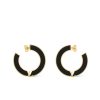 LOUIS VUITTON LV INITIALES EARRINGS BLACK M03026