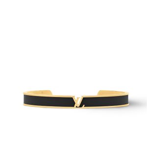 LOUIS VUITTON LV INITIALES BRACELET BLACK M1729M