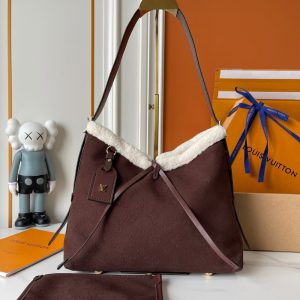 LOUIS VUITTON CARRYALL PM CHOCALATE BROWN 34CM