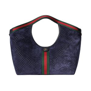 GUCCI GIGLIO LARGE TOTE BAG DARK BLUE 60CM