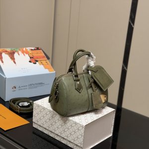 LOUIS VUITTON SPEEDY 18 BANDOULIÈRE BAG KHAKI GREEN 18CM N89151