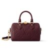 LOUIS VUITTON SPEEDY BANDOULIERE 20 MONOGRAM EMPREINTE GRENAT RED 20CM