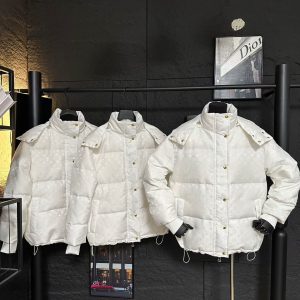 LOUIS VUITTON MONOGRAM PUFFER JACKET WHITE