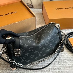 LOUIS VUITTON SIDE TRUNK MM EAST WEST MONOGRAM ECLIPSE 28CM