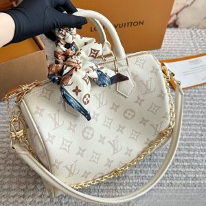 LOUIS VUITTON SPEEDY BANDOULIÈRE 25 CREAM 25CM