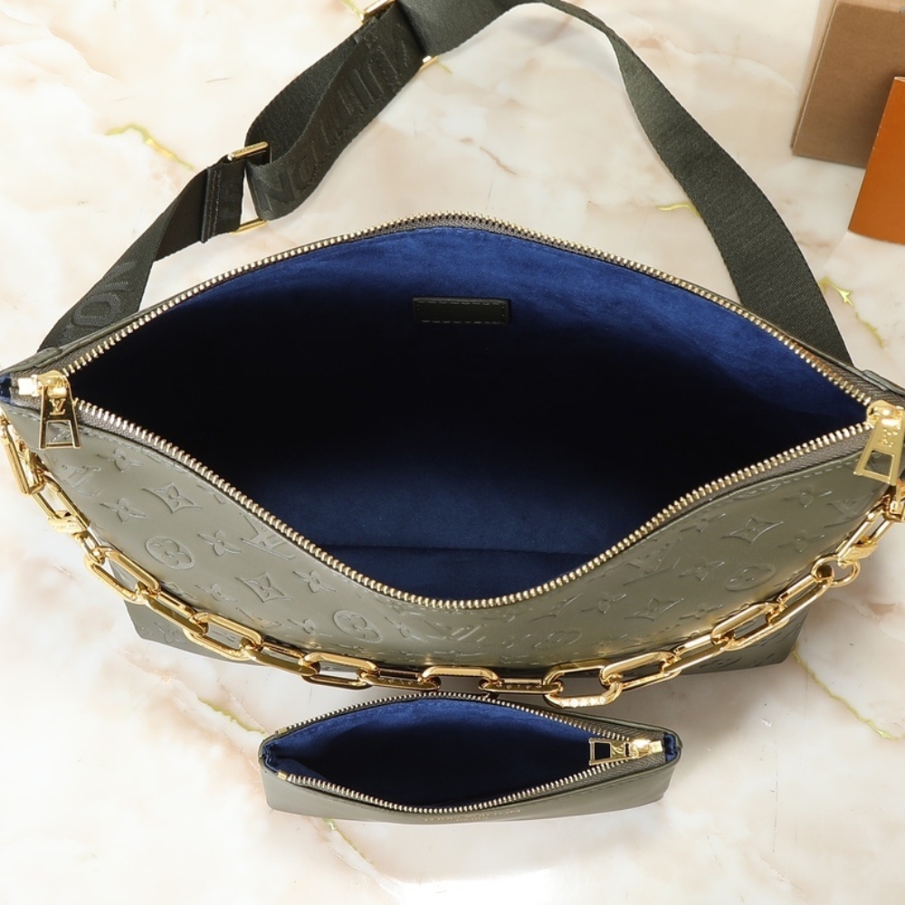 LOUIS VUITTON COUSSIN HOBO MM DARK KHAKI 38CM LOUIS VUITTON COUSSIN HOBO MM DARK KHAKI 38CM