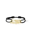 LOUIS VUITTON LV SCRIPT BRACELET BLACK GOLD
