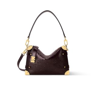 LOUIS VUITTON SIDE TRUNK MM DARK BROWN 23CM