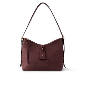 LOUIS VUITTON CARRYALL PM DARK RED 30CM