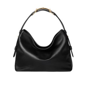 GUCCI BEATRIX MEDIUM TOTE BAG BLACK LEATHER 35CM