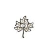 CHANEL CC LEAF BROOCH BLACK GOLD