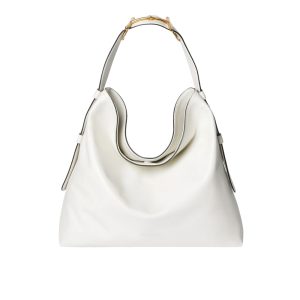GUCCI BEATRIX LARGE TOTE BAG WHITE LEATHER 40CM