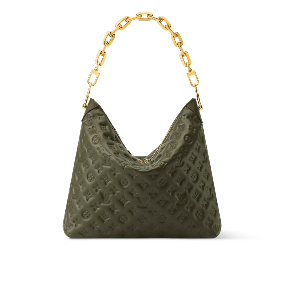 LOUIS VUITTON COUSSIN HOBO MM DARK KHAKI 38CM LOUIS VUITTON COUSSIN HOBO MM DARK KHAKI 38CM